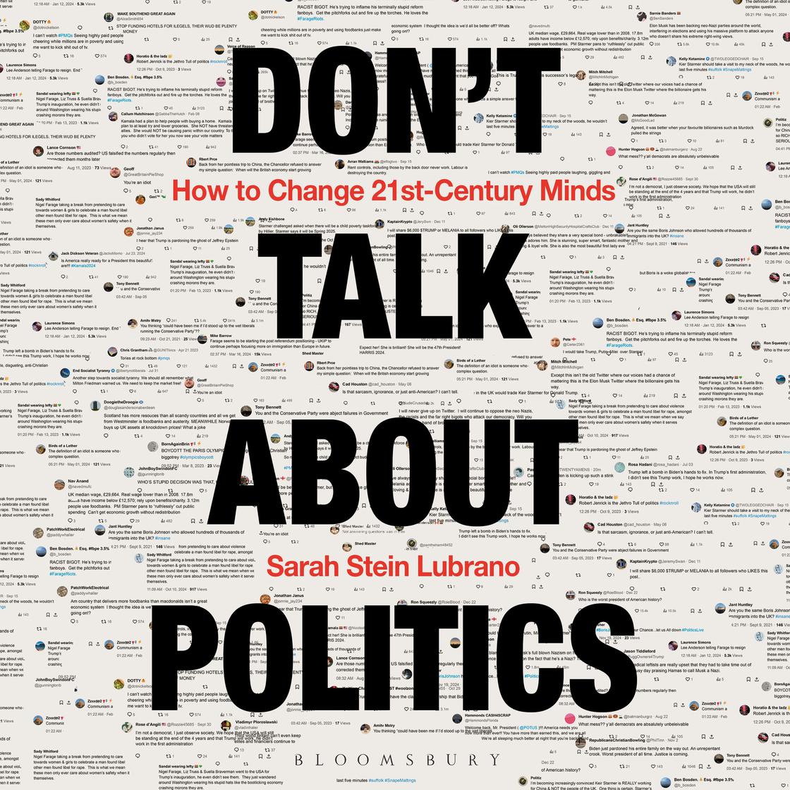View audiobook of Don't Talk About Politics by Sarah Stein Lubrano