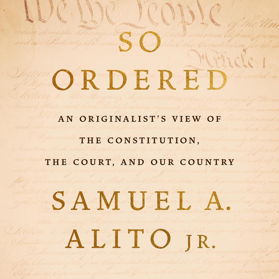 View audiobook of So Ordered by Justice Samuel A. Alito Jr.
