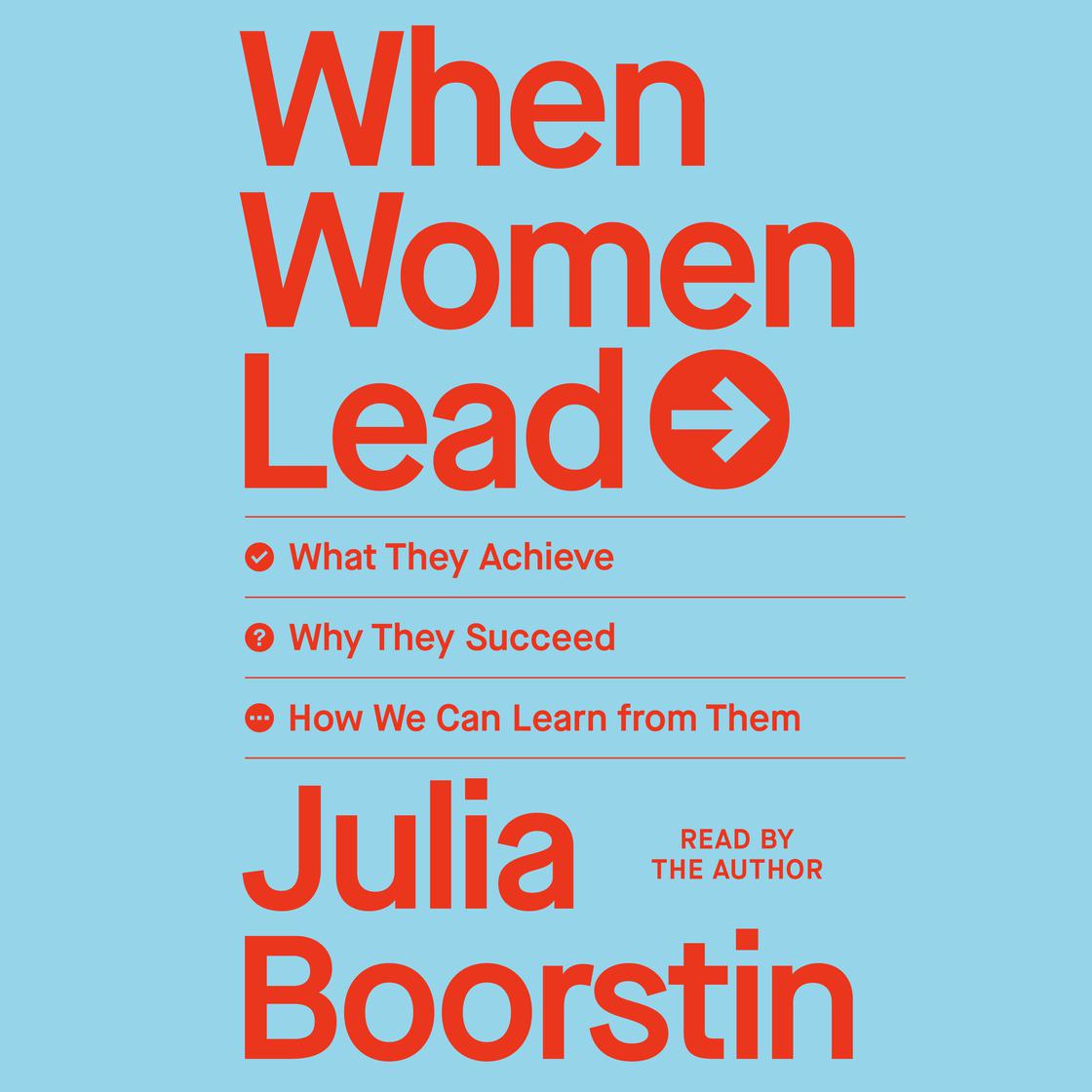 View audiobook of When Women Lead by Julia Boorstin