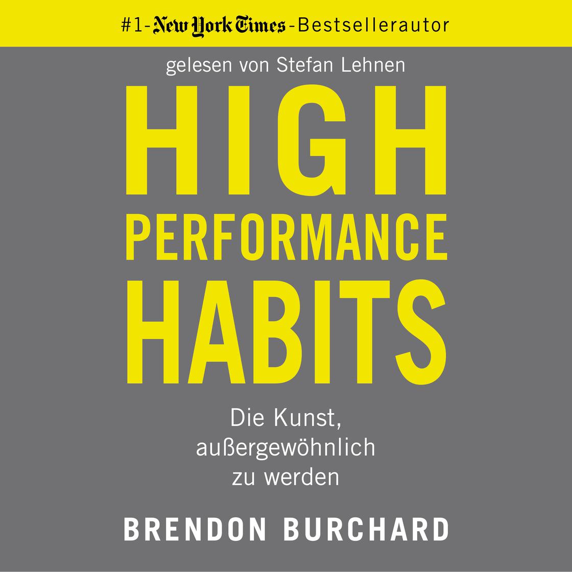 High Performance Habits by Brendon Burchard