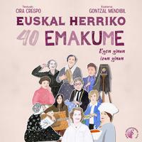View audiobook of Euskal Herriko 40 emakume - Abridged by Cira Crespo