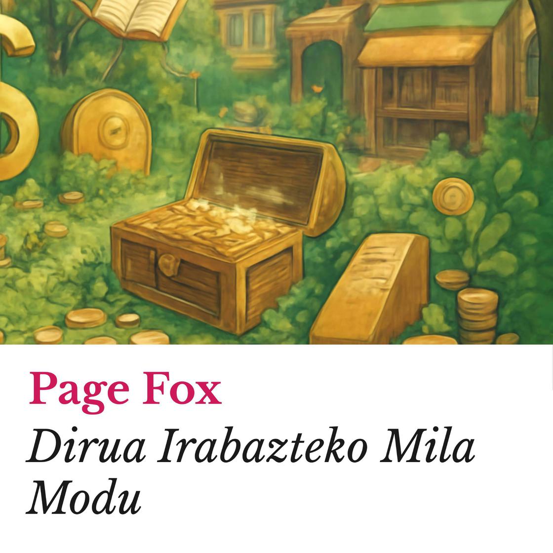 View audiobook of Dirua Irabazteko Mila Modu by Page Fox
