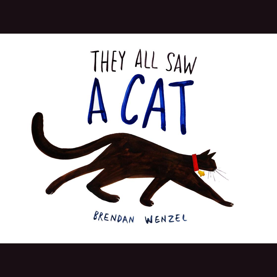 They All Saw a Cat by Brendan Wenzel Narrated by John Lithgow