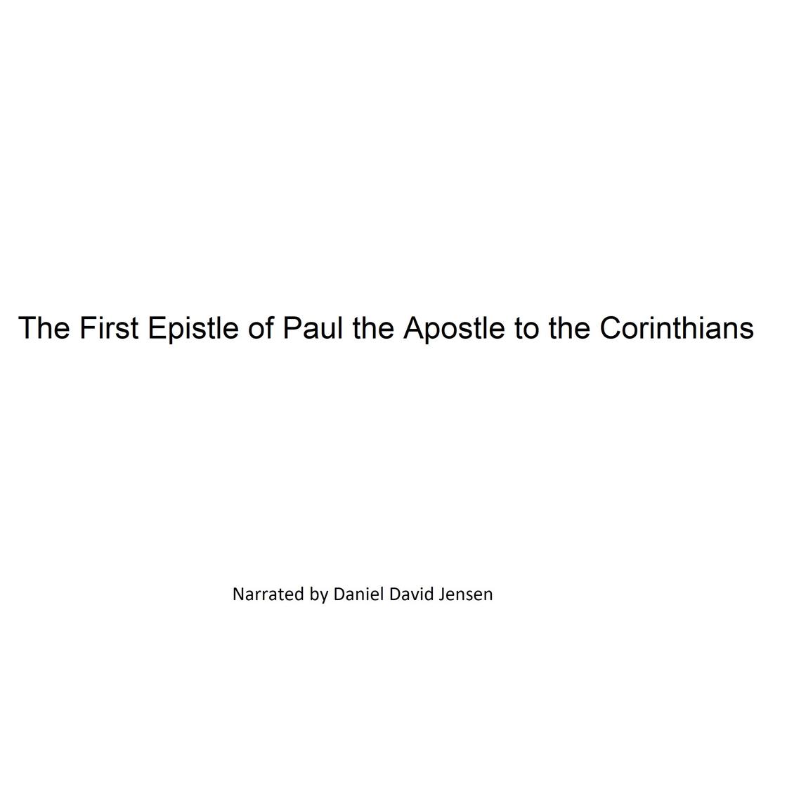 Libro.fm | The First Epistle of Paul the Apostle to the Corinthians ...