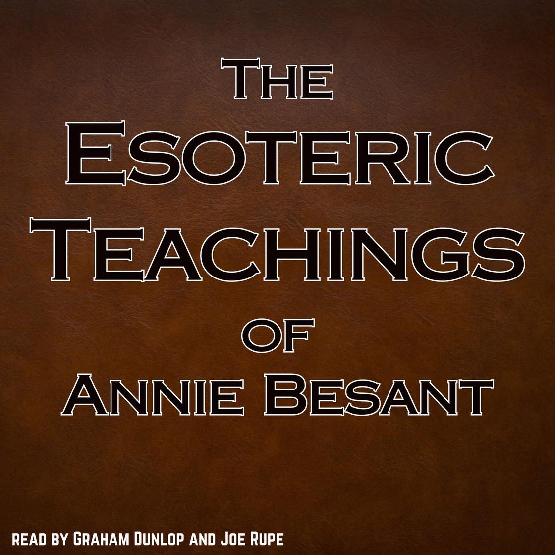 THE ESOTERIC TEACHINGS The Esoteric Teachings: a Christian